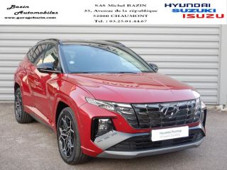 52000 : Hyundai Chaumont - Garage Michel Bazin - HYUNDAI Tucson - Tucson - Sunset Red Métal/Toit/rétros Black - Traction - Hybride : Essence/Electrique