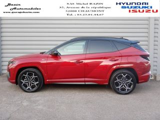 52000 : Hyundai Chaumont - Garage Michel Bazin - HYUNDAI Tucson - Tucson - Sunset Red Métal/Toit/rétros Black - Traction - Hybride : Essence/Electrique