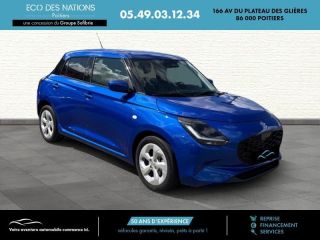 86000 : Hyundai Poitiers - Eco des Nations - SUZUKI Swift - Swift - Frontier Blue Pearl Metal - Traction - Essence/Micro-Hybride