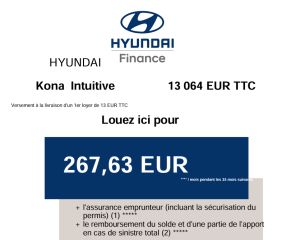 83130 : Hyundai Toulon - Autodif SAS - Groupe BALDASSARI - HYUNDAI KONA ELECTRIC Intuitive - KONA - Bleu - Automate à fonct. Continu - Courant électrique