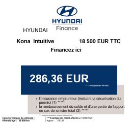 83130 : Hyundai Toulon - Autodif SAS - Groupe BALDASSARI - HYUNDAI KONA ELECTRIC Intuitive - KONA ELECTRIQUE - NOIR - Automate à fonct. Continu - Courant électrique