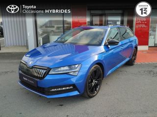 50000 : Hyundai Saint-Lô - GCA - SKODA Superb Combi - Superb Combi - Bleu Racing métallisée - Traction - Hybride rechargeable : Essence/Electrique