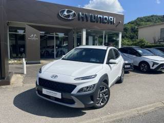 38200 : Hyundai Vienne - Groupe Central Autos - HYUNDAI KONA HYBRID Executive - KONA - Blanc - Automate sequentiel - Essence / Courant électrique