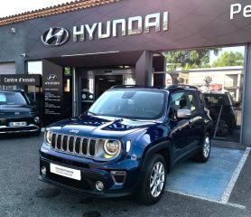 84120 : Hyundai PERTUIS - SA PEDINIELLI - JEEP RENEGADE Limited - RENEGADE - Bleu - Boîte manuelle - Essence sans plomb