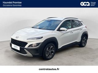 69340 : Hyundai Lyon Ouest - Groupe Central Autos - HYUNDAI KONA HYBRID Intuitive - KONA - Blanc - Automate sequentiel - Essence / Courant électrique