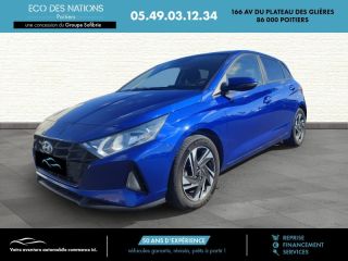 86000 : Hyundai Poitiers - Eco des Nations - HYUNDAI i20 - i20 - Intense Blue Métal - Traction - Essence