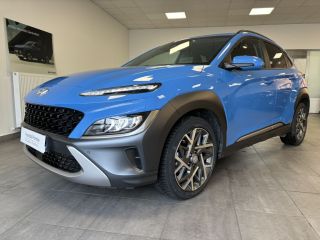 69340 : Hyundai Lyon Ouest - Groupe Central Autos - HYUNDAI KONA HYBRID Executive - KONA - Bleu - Automate sequentiel - Essence / Courant électrique