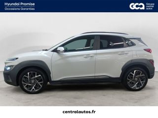 69190 : Hyundai Lyon Sud - Groupe Central Autos - HYUNDAI KONA HYBRID Executive - KONA - Blanc - Automate sequentiel - Essence / Courant électrique
