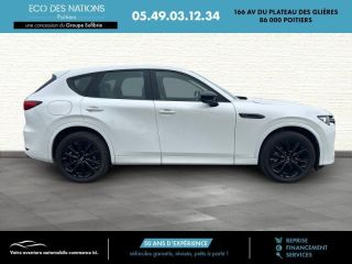86000 : Hyundai Poitiers - Eco des Nations - MAZDA CX-60 - CX-60 - Rhodium White métallisé - Transmission intégrale - Hybride rechargeable : Essence/Electrique