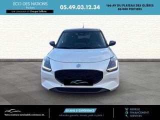 86000 : Hyundai Poitiers - Eco des Nations - SUZUKI Swift - Swift - Pure White Pearl Metal/Toit Min Gray - Traction - Essence/Micro-Hybride