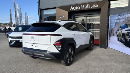 30100 : Hyundai Alès - Auto Hall - HYUNDAI KONA Creative - KONA II - ATLAS WHITE - Automate sequentiel - Essence / Courant électrique