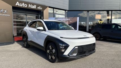 30100 : Hyundai Alès - Auto Hall - HYUNDAI KONA Creative - KONA II - ATLAS WHITE - Automate sequentiel - Essence / Courant électrique