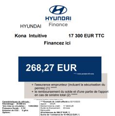 83130 : Hyundai Toulon - Autodif SAS - Groupe BALDASSARI - HYUNDAI KONA ELECTRIC Intuitive - KONA ELECTRIQUE - DARK NIGHT - Automate à fonct. Continu - Courant électrique