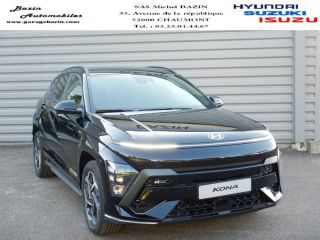 52000 : Hyundai Chaumont - Garage Michel Bazin - HYUNDAI Kona - Kona - Abyss Black perlé métallisé - Traction - Hybride : Essence/Electrique