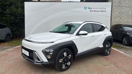 33110 : Hyundai Bordeaux Nord Le Bouscat - Sipa Automobiles - HYUNDAI KONA Creative - KONA (02/2023) - BLANC - Automate sequentiel - Essence / Courant électrique