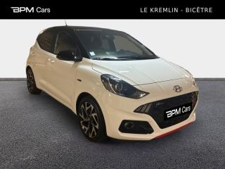 94270 : Hyundai Kremlin-Bicêtre - BPM Cars - HYUNDAI i10 - i10 - Atlas White/Toit/rétros Black - Traction - Essence