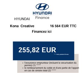 83130 : Hyundai Toulon - Autodif SAS - Groupe BALDASSARI - HYUNDAI KONA ELECTRIC Creative - KONA - BLANC - Automate à fonct. Continu - Courant électrique