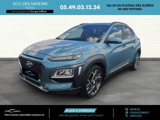 86000 : Hyundai Poitiers - Eco des Nations - HYUNDAI Kona - Kona - Bleu - Traction - Hybride : Essence/Electrique