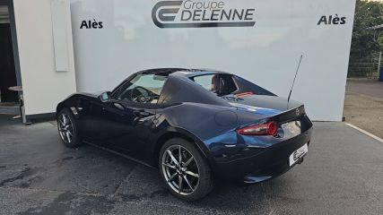 30100 : Hyundai Alès - Auto Hall - MAZDA MX-5 RF 2022 Selection Cuir Terracotta - MX-5 IV - Bleu - Boîte manuelle - Essence sans plomb