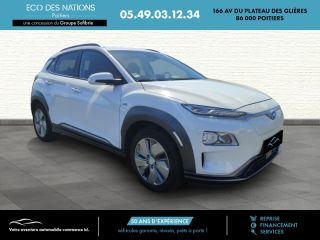 86000 : Hyundai Poitiers - Eco des Nations - HYUNDAI Kona - Kona - Chalk White Métal - Traction - Electrique