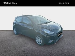 18230 : Hyundai Bourges - ELLIPSE Automobiles - HYUNDAI i10 - i10 - Phantom Black Métal - Traction - Essence