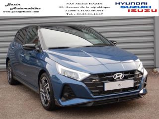 52000 : Hyundai Chaumont - Garage Michel Bazin - HYUNDAI i20 - i20 - Vibrant Blue Métal/Toit+rétros Black - Traction - Essence