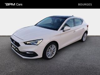 18230 : Hyundai Bourges - BPM Cars - SEAT Leon - Leon - Blanc Nevada Métal - Traction - Essence/Micro-Hybride