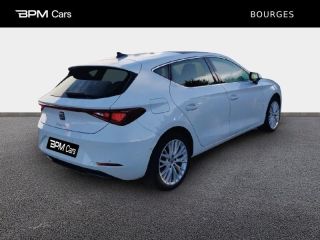 18230 : Hyundai Bourges - BPM Cars - SEAT Leon - Leon - Blanc Nevada Métal - Traction - Essence/Micro-Hybride