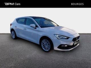 18230 : Hyundai Bourges - BPM Cars - SEAT Leon - Leon - Blanc Nevada Métal - Traction - Essence/Micro-Hybride
