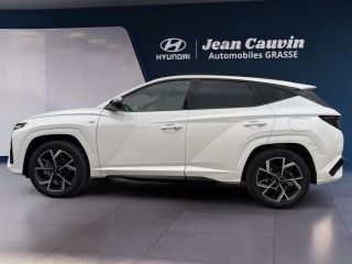 06130 : Hyundai Grasse - Garage Jean Cauvin - HYUNDAI TUCSON N Line Creative - TUCSON IV - Blanc - Boîte automatique - Essence / Courant électrique
