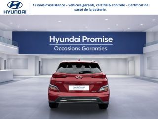 29200 : Hyundai Brest - Iroise Automobiles - HYUNDAI Kona - Kona - Sunset Red Métal - Traction - Electrique
