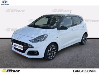 11020 : Hyundai Carcassonne - HMDS - HYUNDAI i10 N Line - i10 III - ATLAS WHITE/PHANTOM BLACK - Boîte manuelle - Essence sans plomb
