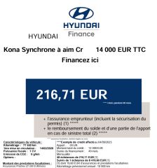 83130 : Hyundai Toulon - Autodif SAS - Groupe BALDASSARI - HYUNDAI KONA ELECTRIC Creative - KONA ELECTRIQUE - Gris - Automate à fonct. Continu - Courant électrique