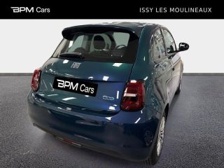 92130 : Hyundai ISSY-LES-MOULINEAUX - BPM Cars - FIAT 500 - 500 - Ocean Green métal - Traction - Electrique