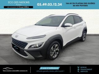 86000 : Hyundai Poitiers - Eco des Nations - HYUNDAI Kona - Kona - Blanc - Traction - Hybride : Essence/Electrique