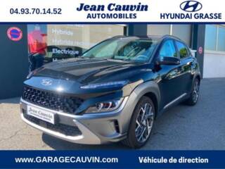 06130 : Hyundai Grasse - Garage Jean Cauvin - HYUNDAI Kona - Kona - NOIR METAL - Traction - Hybride : Essence/Electrique