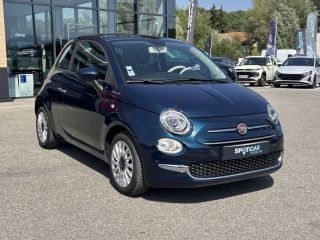 04100 : Hyundai Manosque - Pedinielli - FIAT 500 SERIE 9 EURO 6D-FULL Dolcevita - 500 II - Bleu - Boîte manuelle - Essence sans plomb