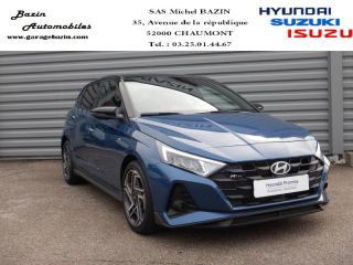 52000 : Hyundai Chaumont - Garage Michel Bazin - HYUNDAI i20 - i20 - Vibrant Blue Métal/Toit+rétros Black - Traction - Essence