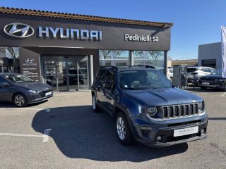 84120 : Hyundai PERTUIS - SA PEDINIELLI - JEEP RENEGADE Limited - RENEGADE - Bleu - Boîte automatisée - Essence sans plomb