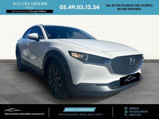 86000 : Hyundai Poitiers - Eco des Nations - MAZDA CX-30 - CX-30 - Blanc - Traction - Essence/Micro-Hybride