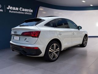 06130 : Hyundai Grasse - Garage Jean Cauvin - AUDI Q5 SPORTBACK S line - Q5 II - Blanc - Automate sequentiel - Essence / Courant électrique