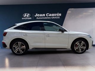 06130 : Hyundai Grasse - Garage Jean Cauvin - AUDI Q5 SPORTBACK S line - Q5 II - Blanc - Automate sequentiel - Essence / Courant électrique