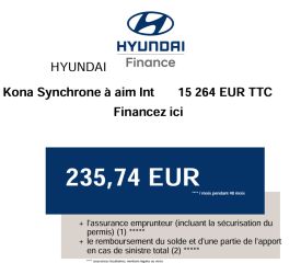 83130 : Hyundai Toulon - Autodif SAS - Groupe BALDASSARI - HYUNDAI KONA ELECTRIC Intuitive - KONA ELECTRIQUE - Bleu - Automate à fonct. Continu - Courant électrique
